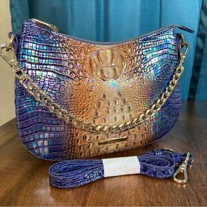 Brahmin NWOT Mod Shayna - Bluestone Ombre Mini Melbourne - Iridescent